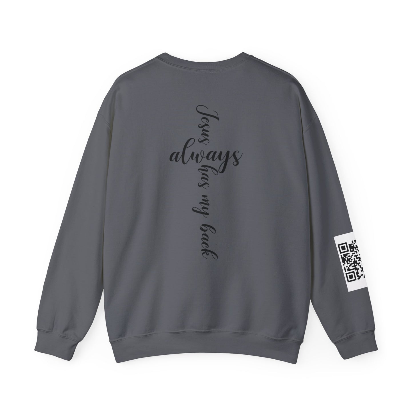 KFA™ Jesus Always Has My Back-Crewneck Sweatshirt