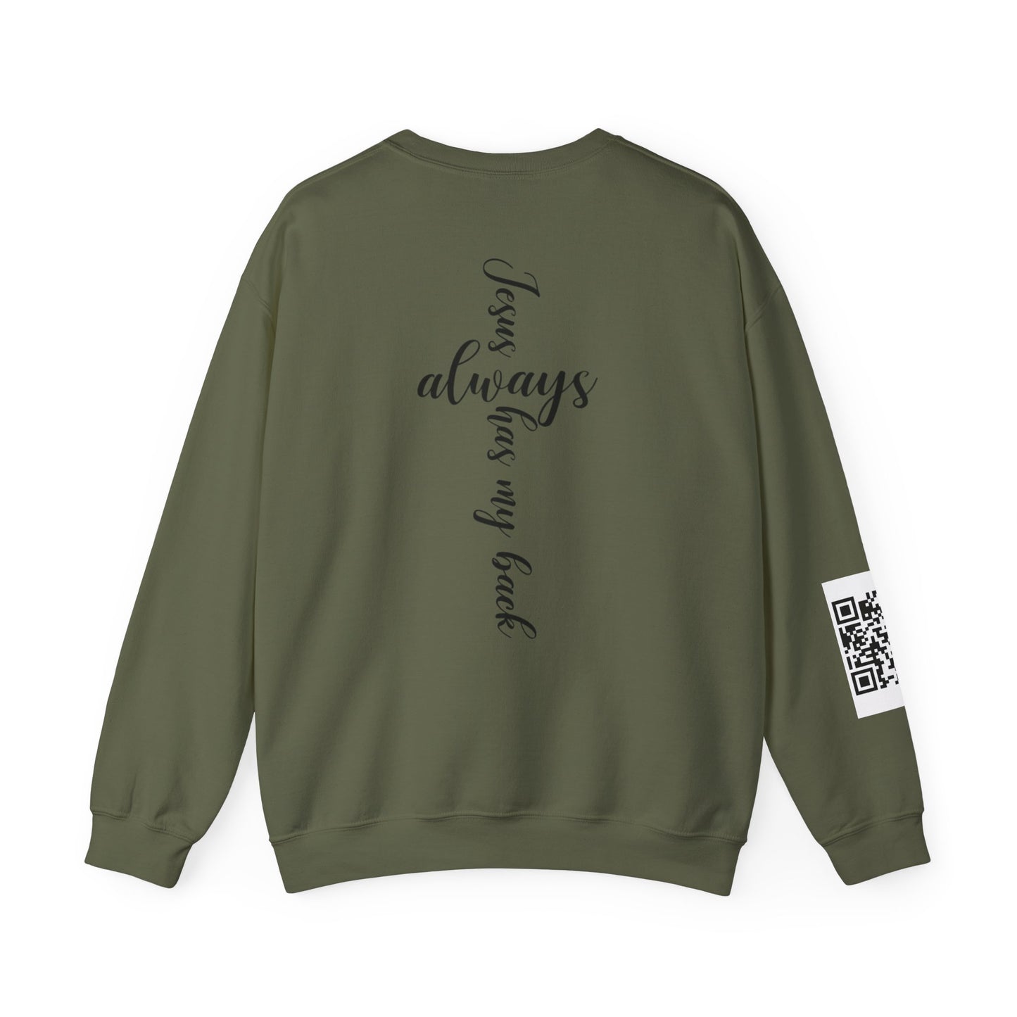 KFA™ Jesus Always Has My Back-Crewneck Sweatshirt