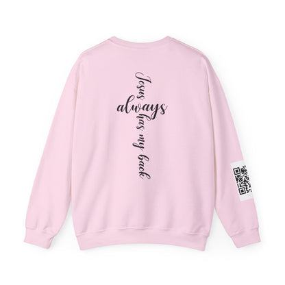 KFA™ Jesus Always Has My Back-Crewneck Sweatshirt