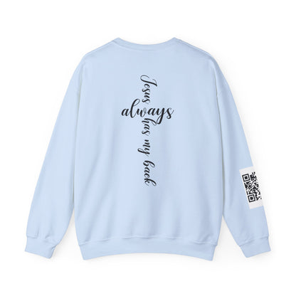KFA™ Jesus Always Has My Back-Crewneck Sweatshirt