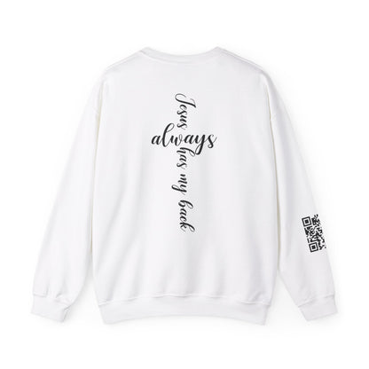 KFA™ Jesus Always Has My Back-Crewneck Sweatshirt