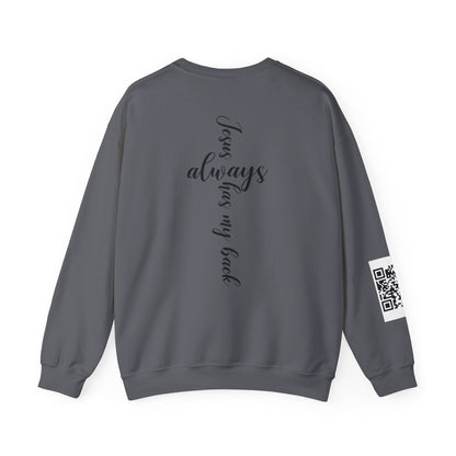 KFA™ Jesus Always Has My Back-Crewneck Sweatshirt