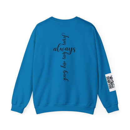 KFA™ Jesus Always Has My Back-Crewneck Sweatshirt